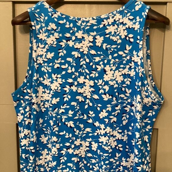 DRAPER James Ruffle Nightie Floral Printed Sleep Dress Blue & White - Picture 8 of 9